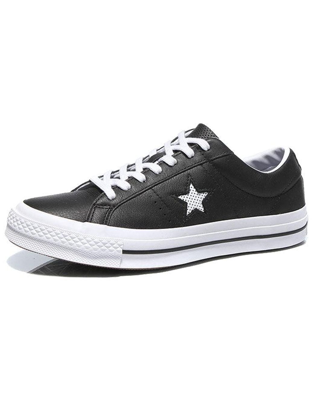 Converse Black One Star Perforated Leather for men