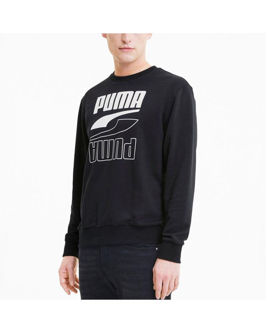 PUMA Black Rebel Long Sleeve Sweater for men