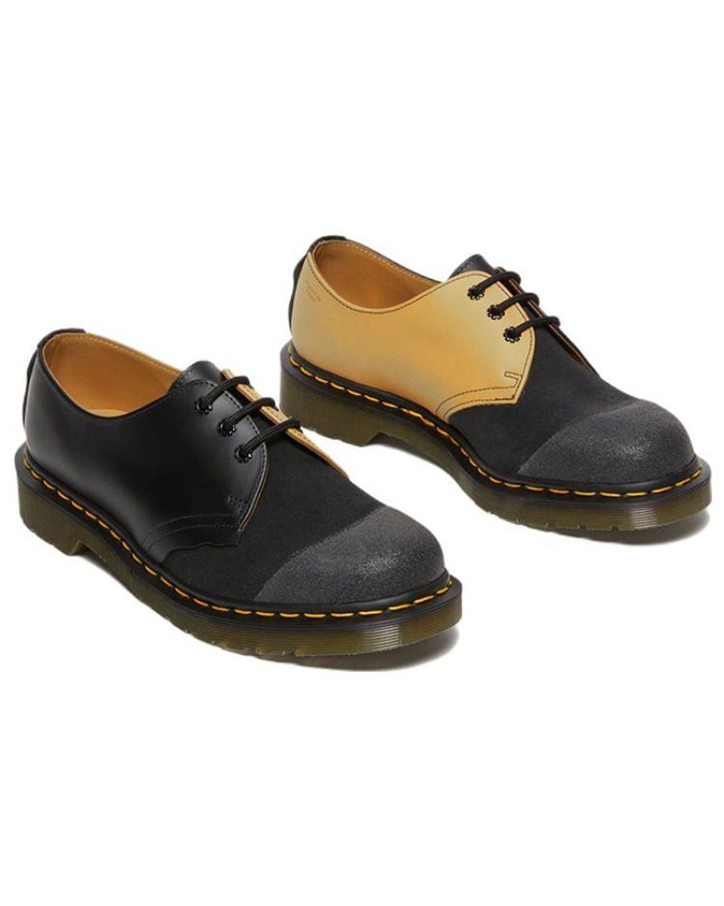 Dr. Martens Black 1461 Reverse Tan'