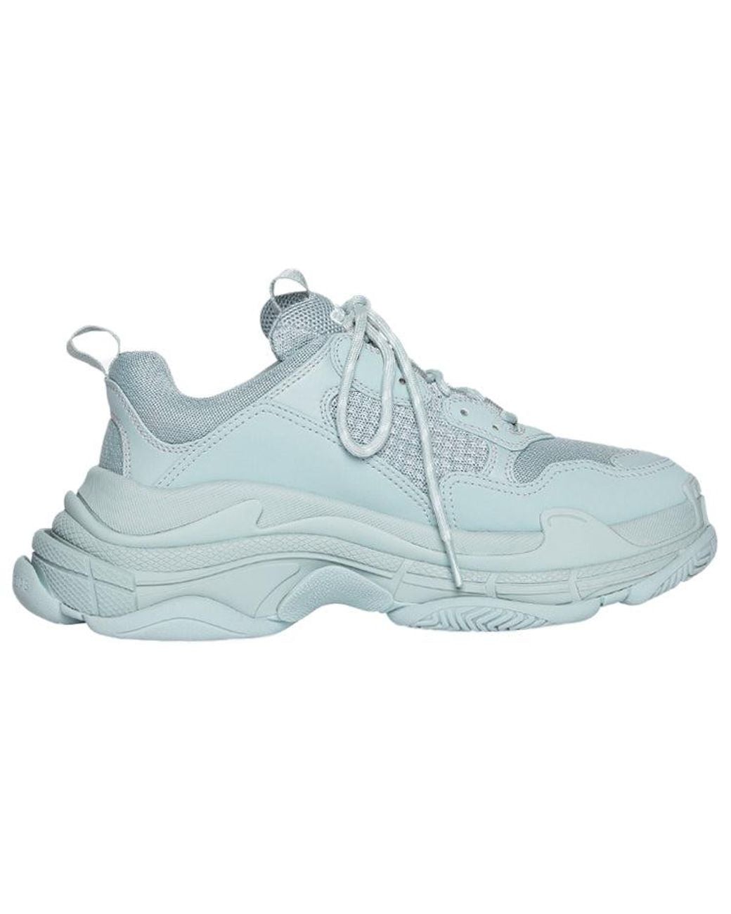 Balenciaga Blue (Wmns) Triple S Sneakers 'Pale Double Foam And Mesh'