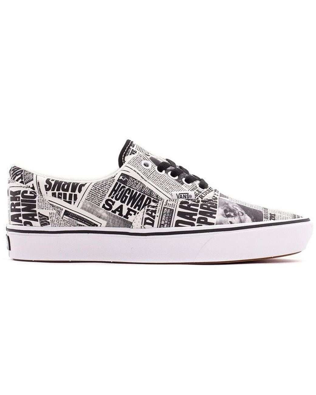 Vans White X Harry Potter Comfycush Era 'Newspaper' for men