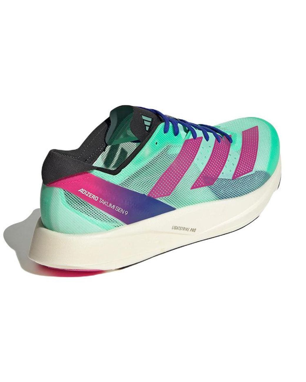 Adidas Blue Adizero Takumi Sen 9 'Pulse Mint Lucid Fuchsia' for men