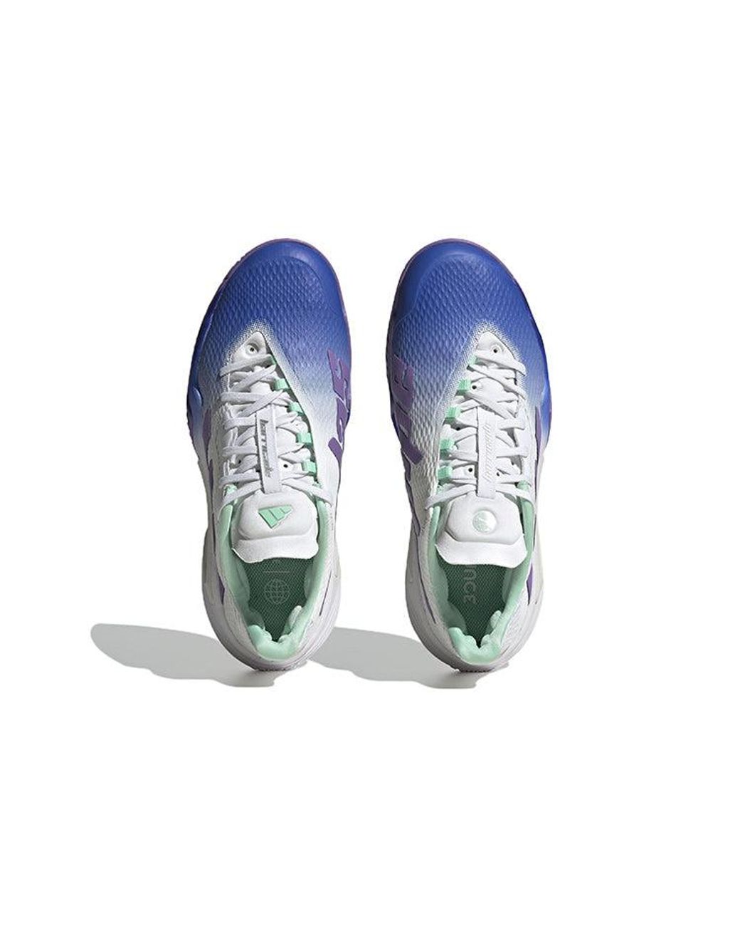 Adidas Blue (Wmns) Barricade Tennis Shoes Lucid'