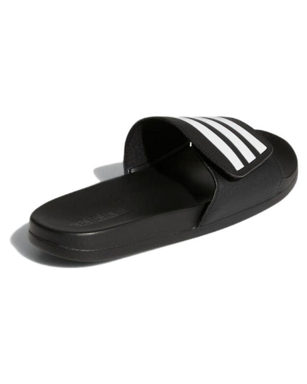 Adidas Black Adilette Comfort Adjustable Slide for men