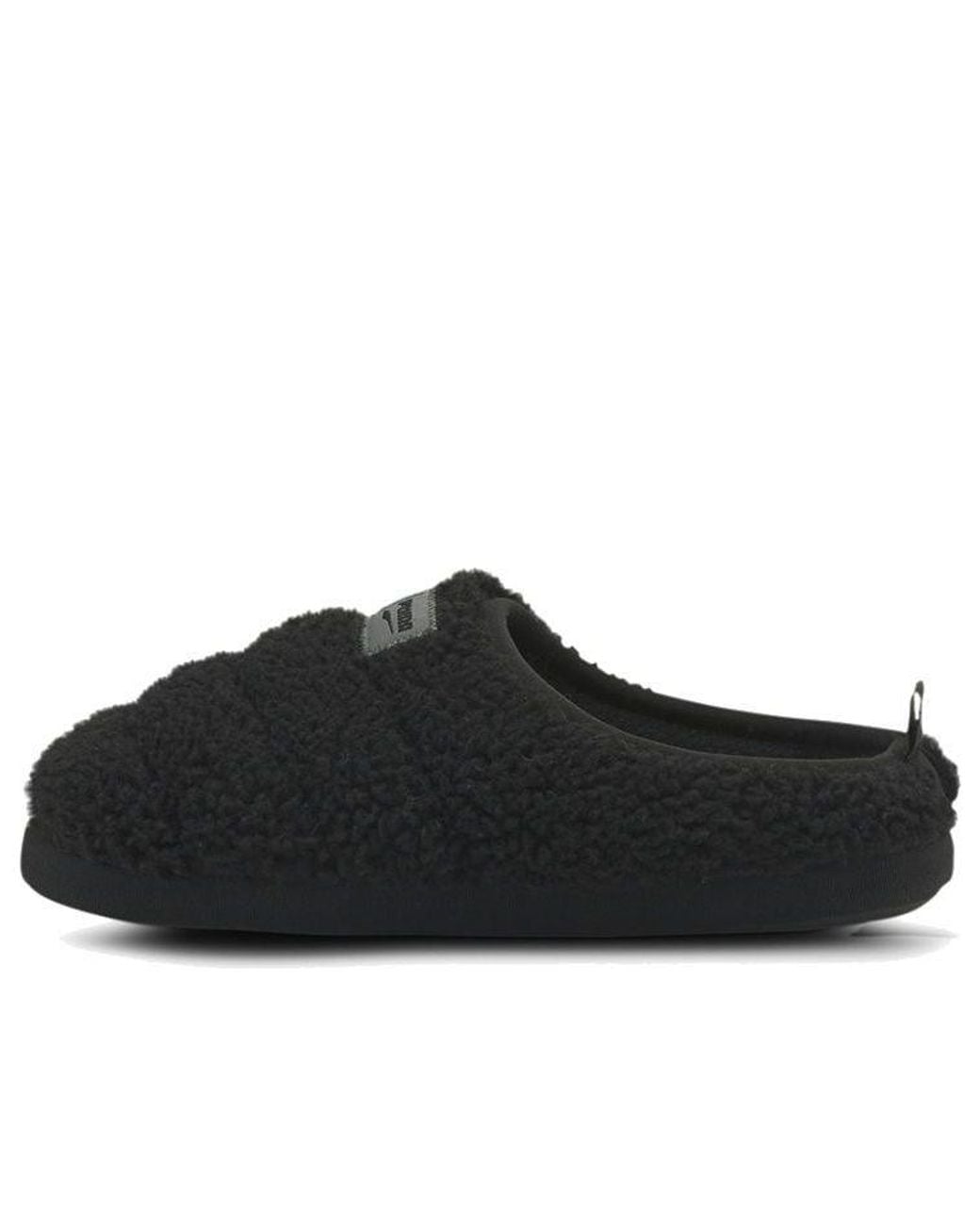 PUMA Black Scuff Sherpa Slippers for men