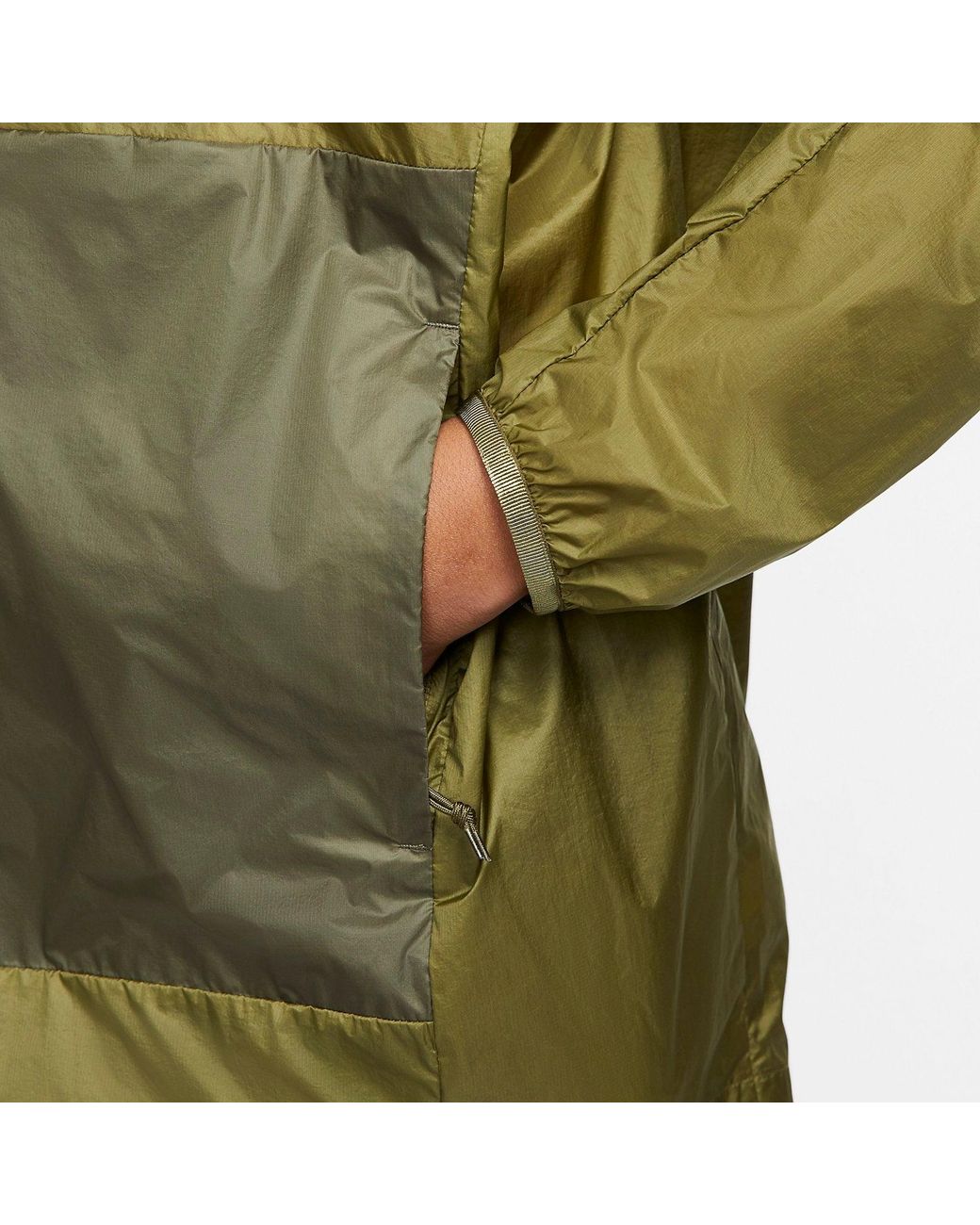 Nike Green Acg Half-Zip Windbreaker Jacket for men