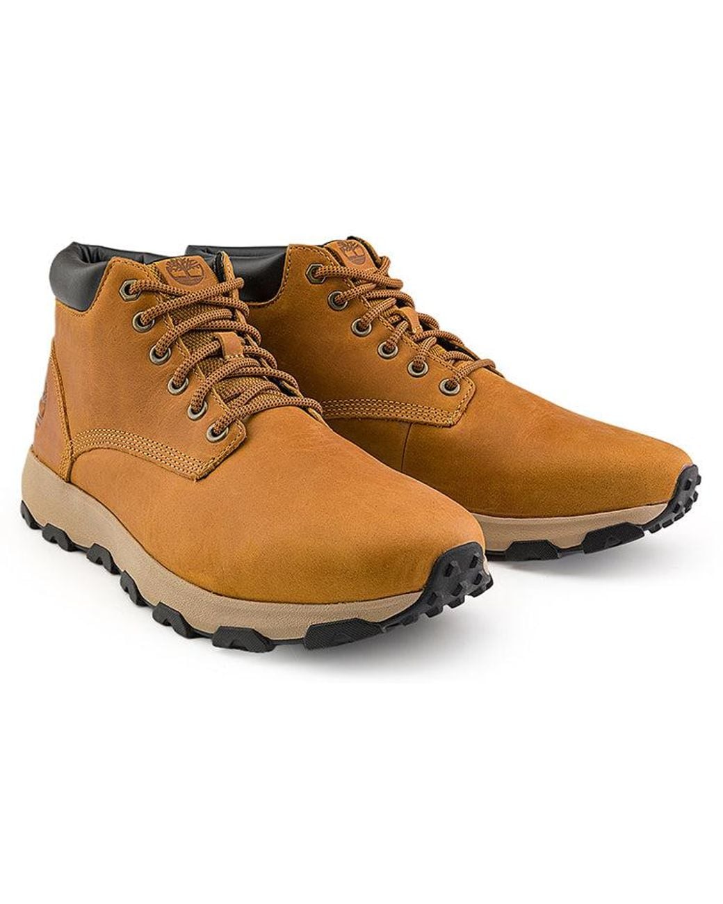 Timberland Brown Winsor Park Chukka Boots 'Wheat Full Grain' for men