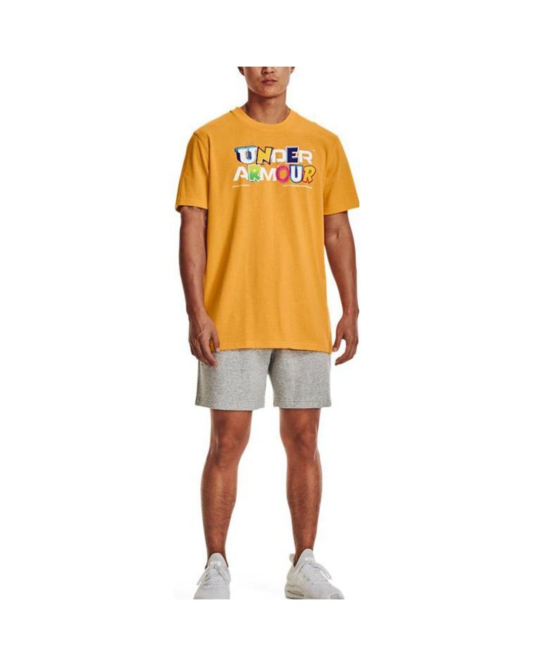 Under Armour Yellow Endorsed Heavyweight T-Shirt for men