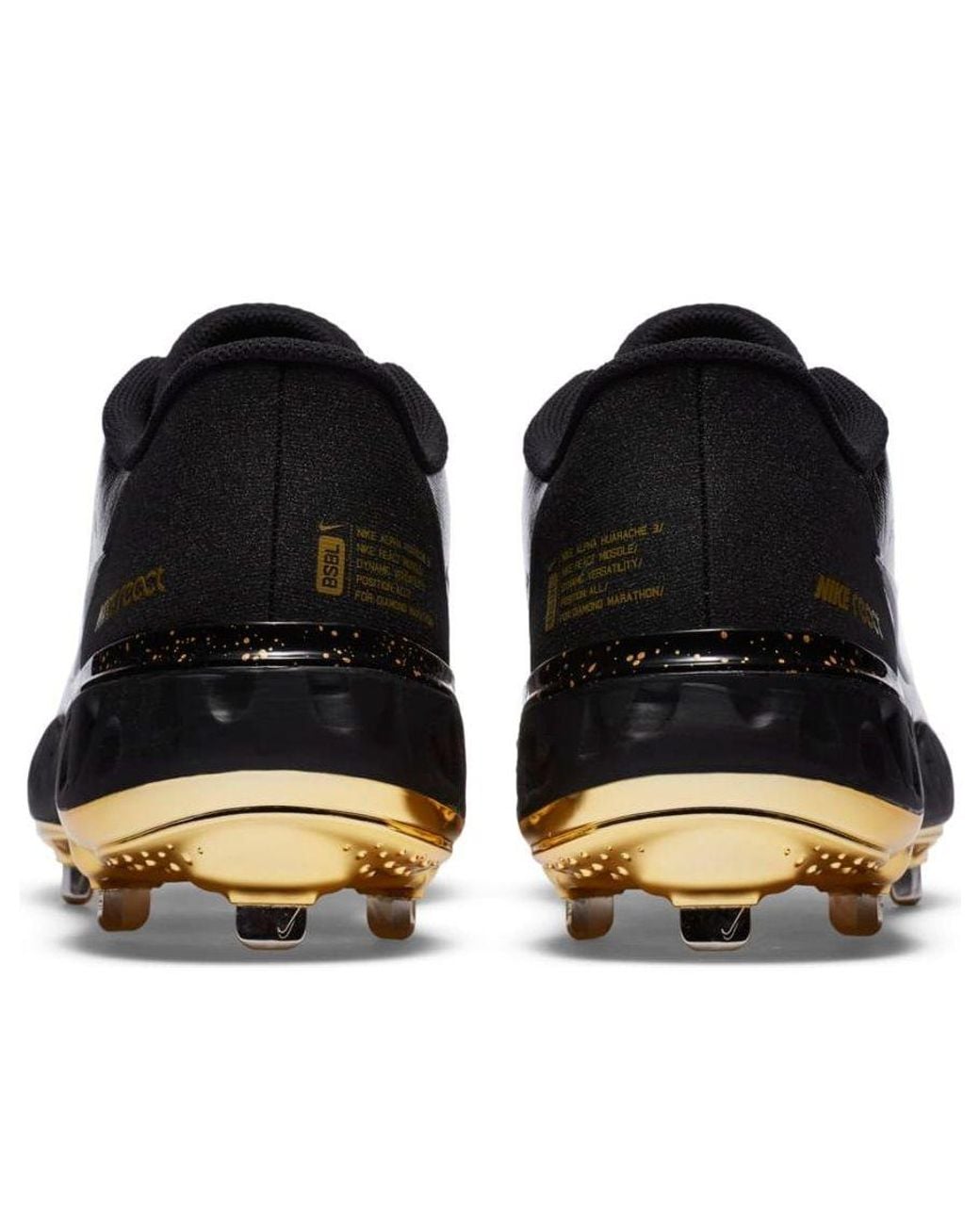 Nike Black Alpha Huarache Elite 3 Low Premium Metallic Vivid' for men