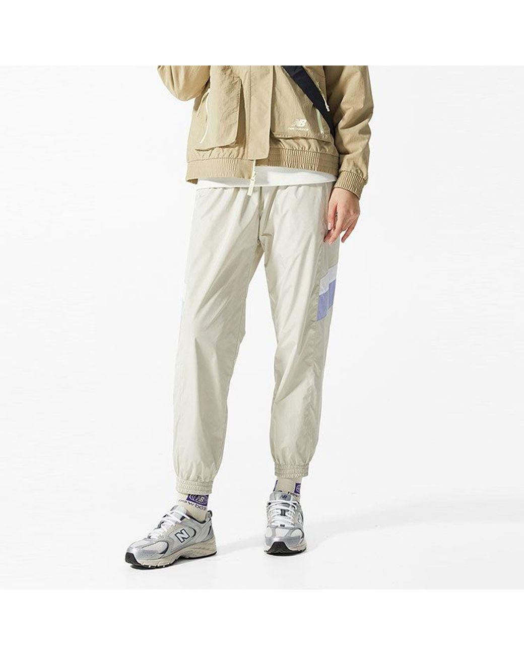 New Balance White Sportswear Pants