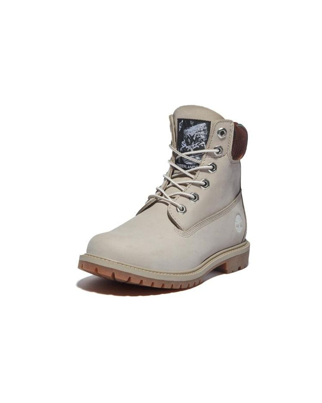 Timberland Gray (Wmns) Heritage Inch Waterproof Boots Nubuck With Camo'