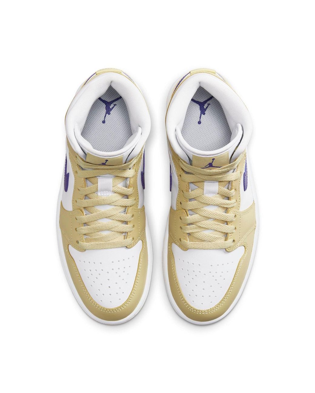 Nike Blue (Wmns) 1 Mid 'Lemon Wash'