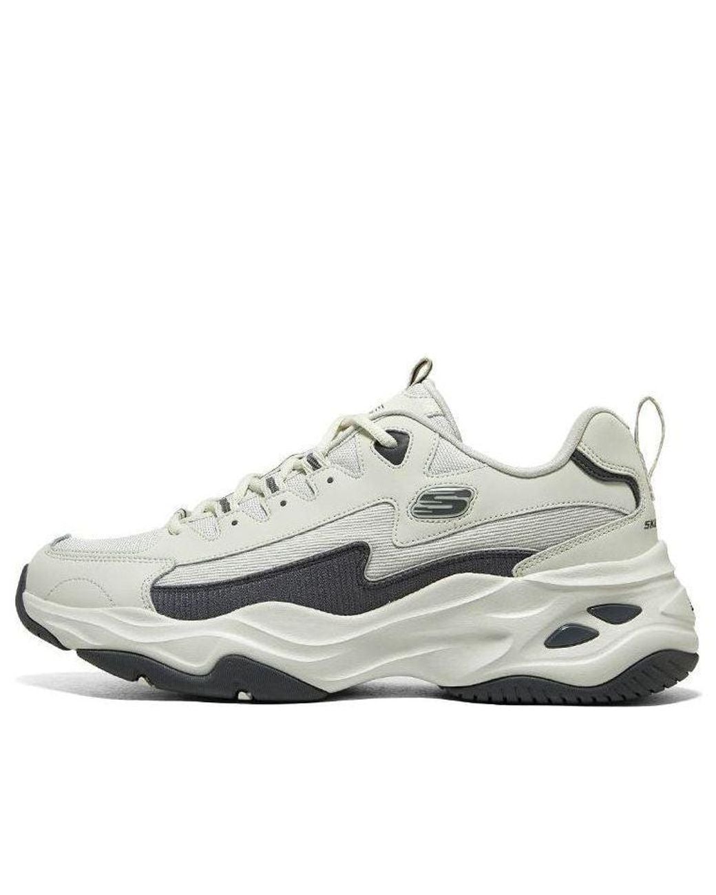 Skechers White D'Lites 4.0 Shoes for men