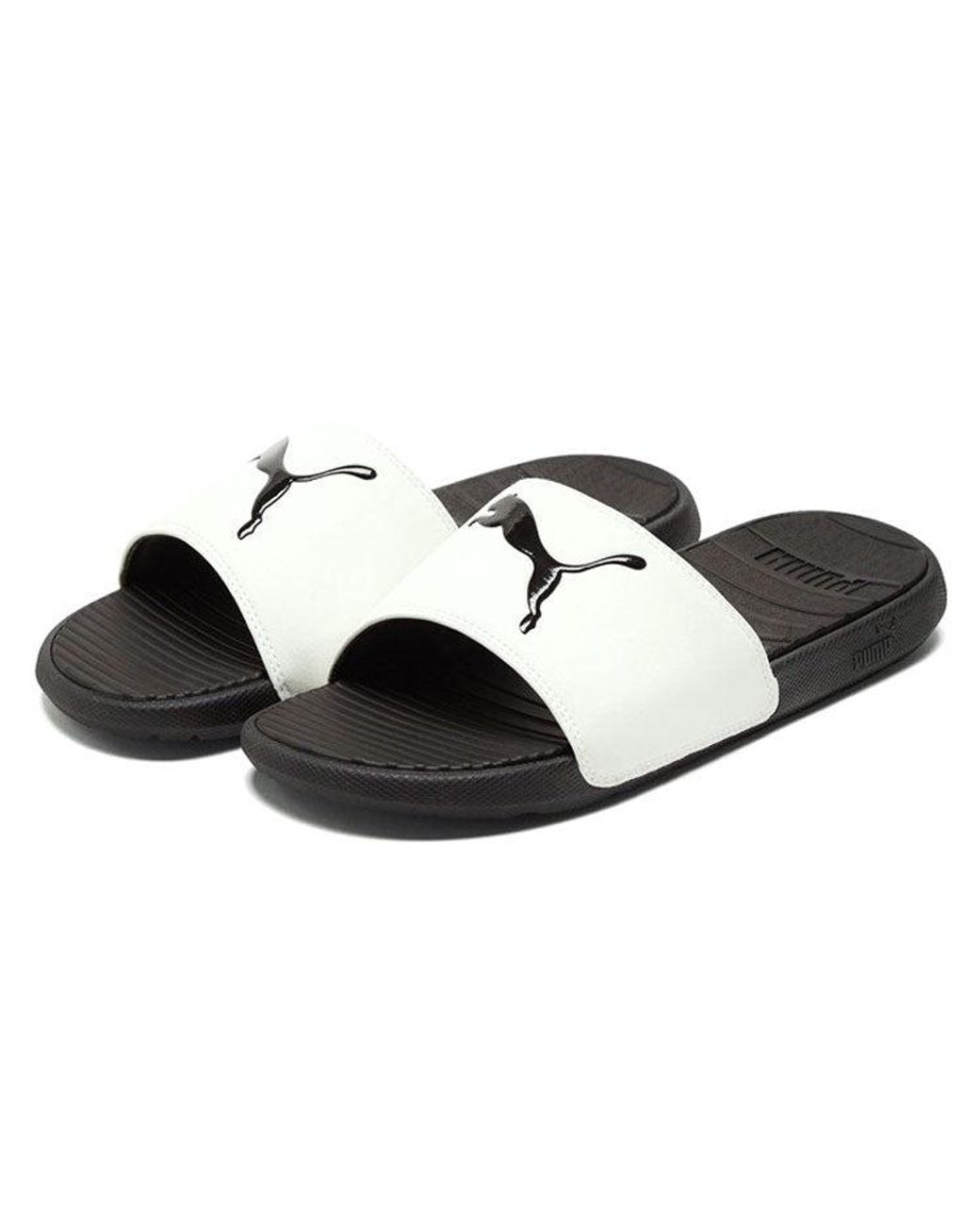 PUMA Black Cool Cat Sports Slippers for men
