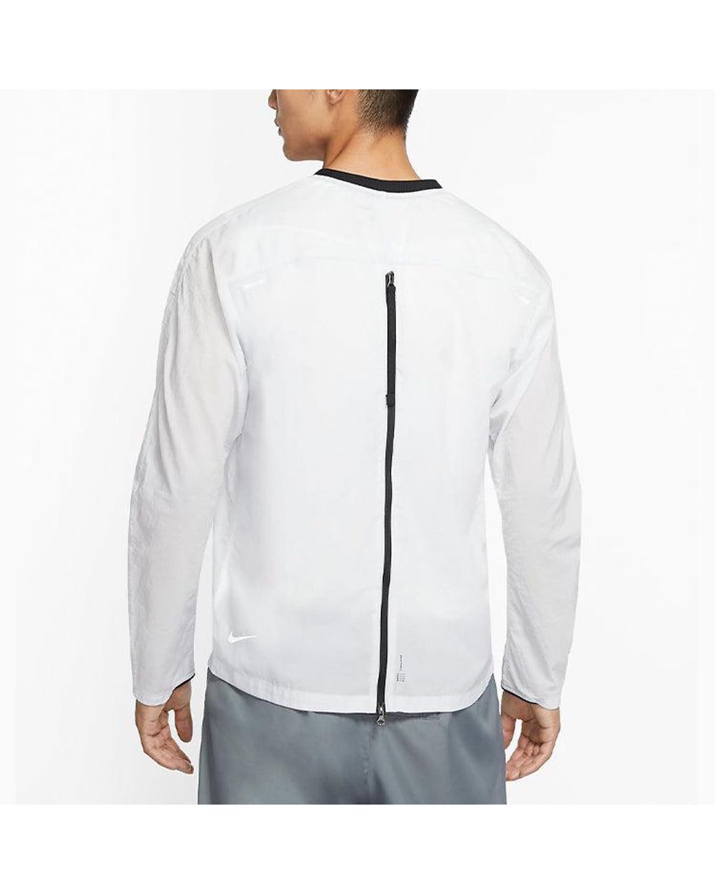 Nike Blue Run Division Midlayer Woven Running Tops for men