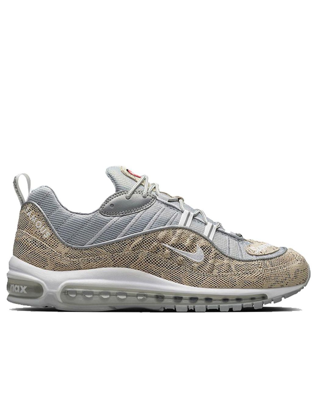 Nike White X Supreme Air Max 98 'Snakeskin' for men