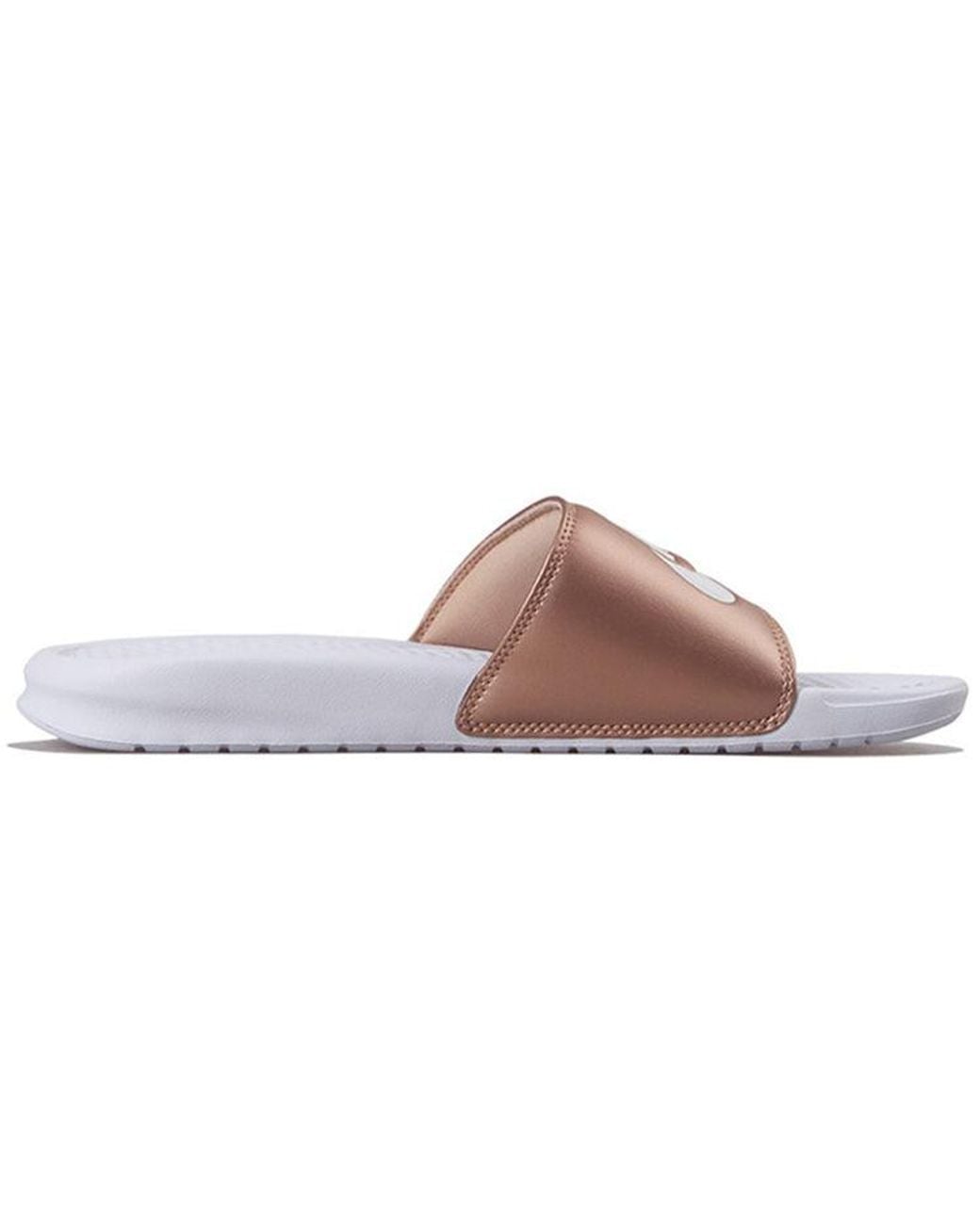 Nike Brown (Wmns) Benassi Jdi 'Metallic Bronze'