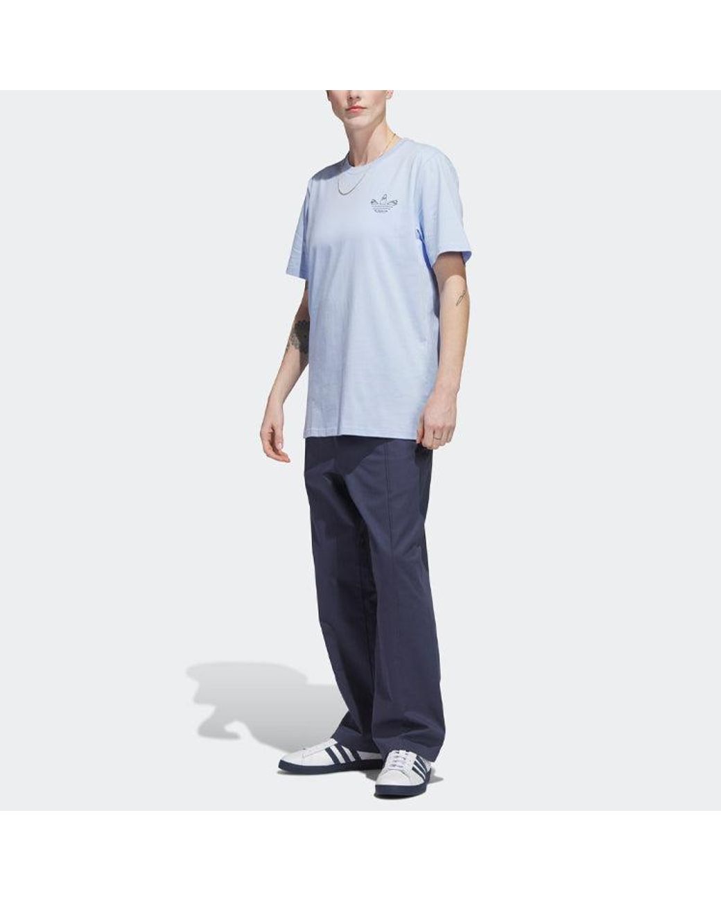 Adidas Blue Originals Henry Jones New York City T-Shirt Dawn' for men