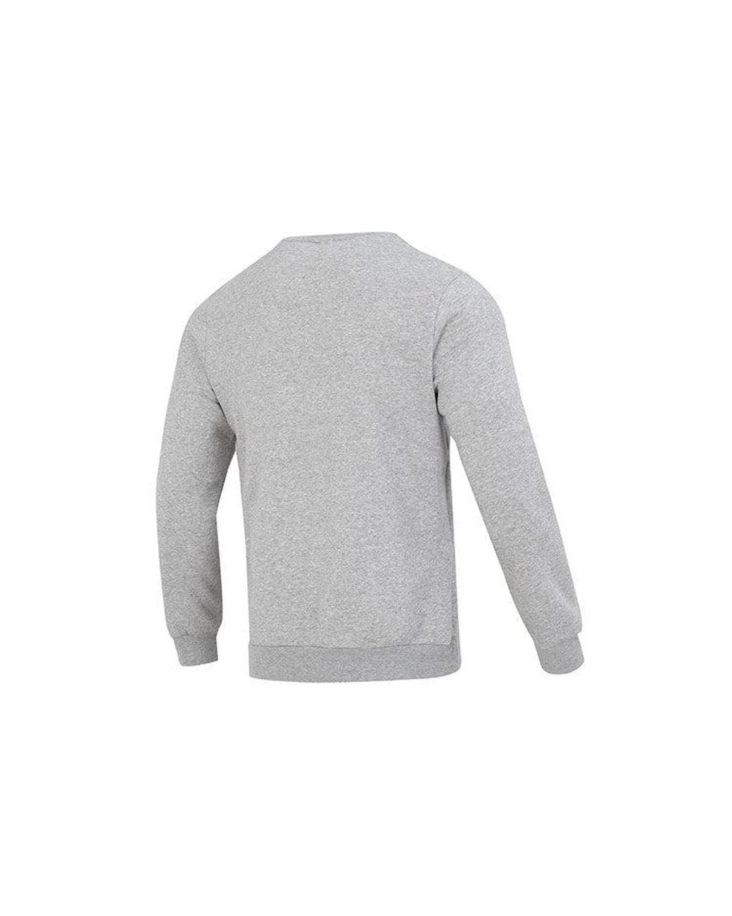 Adidas Gray Essentials Fleece Sweatshirt for men
