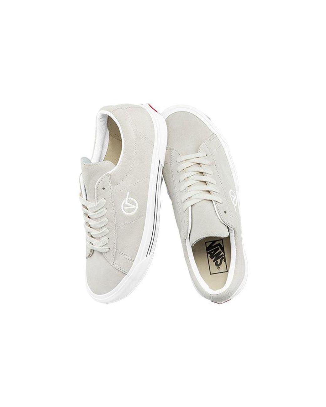 Vans White Sk8 Mid Suede Sid Shoes/ Creamy for men