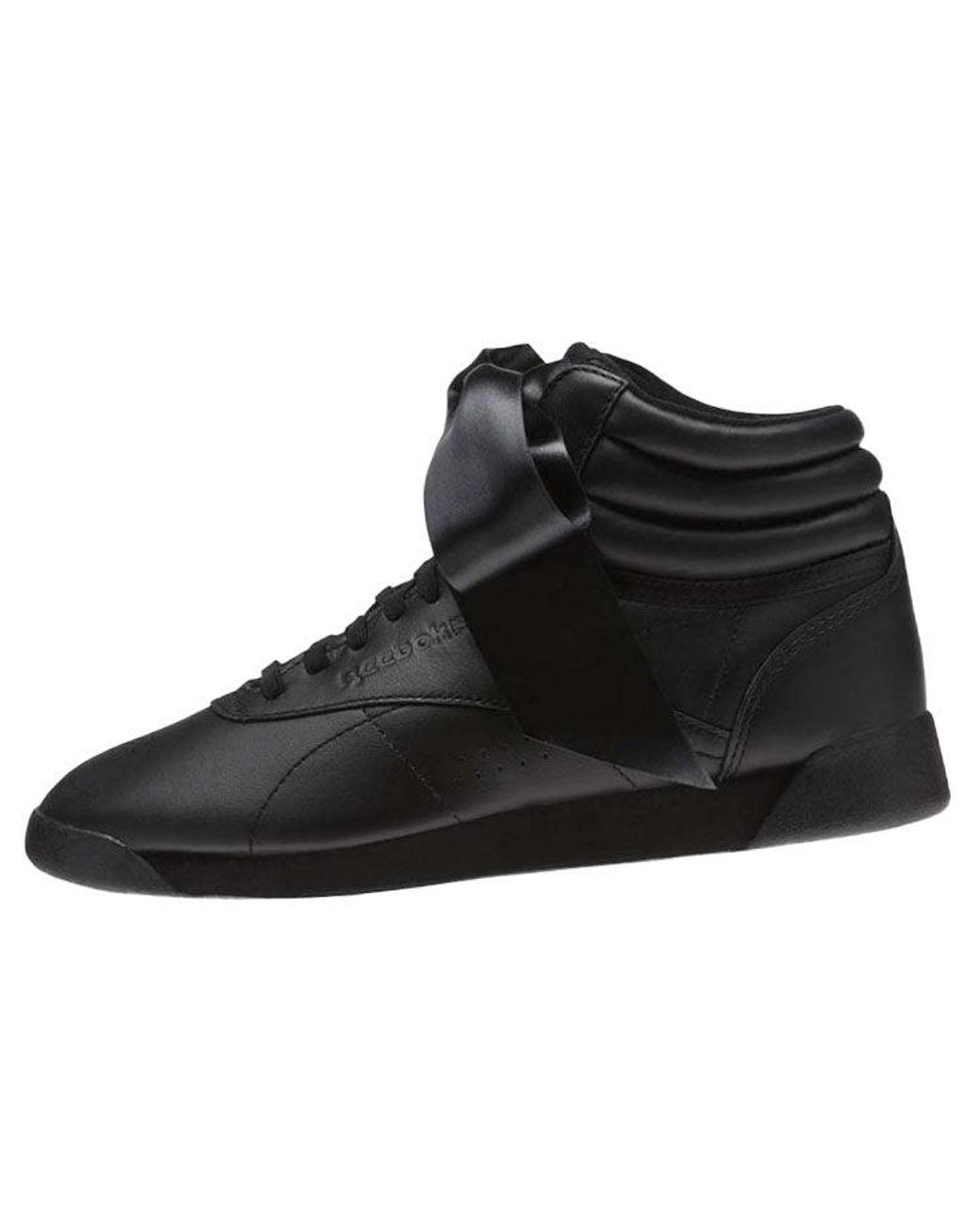 Reebok Black (Wmns) Freestyle Hi Satin Bow