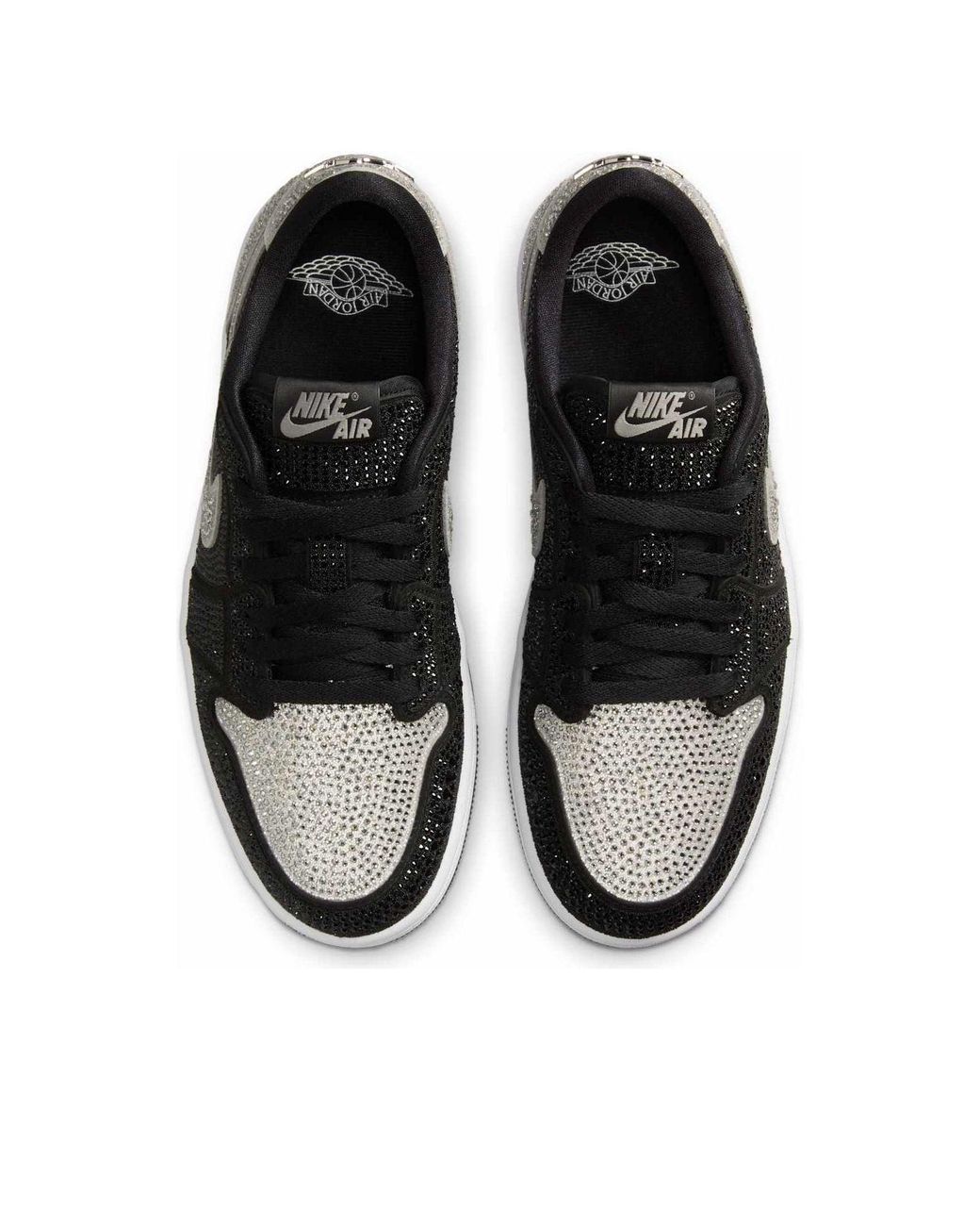 Nike Black (Wmns) 1 Retro Low Og X Swarovski 'Stealth'