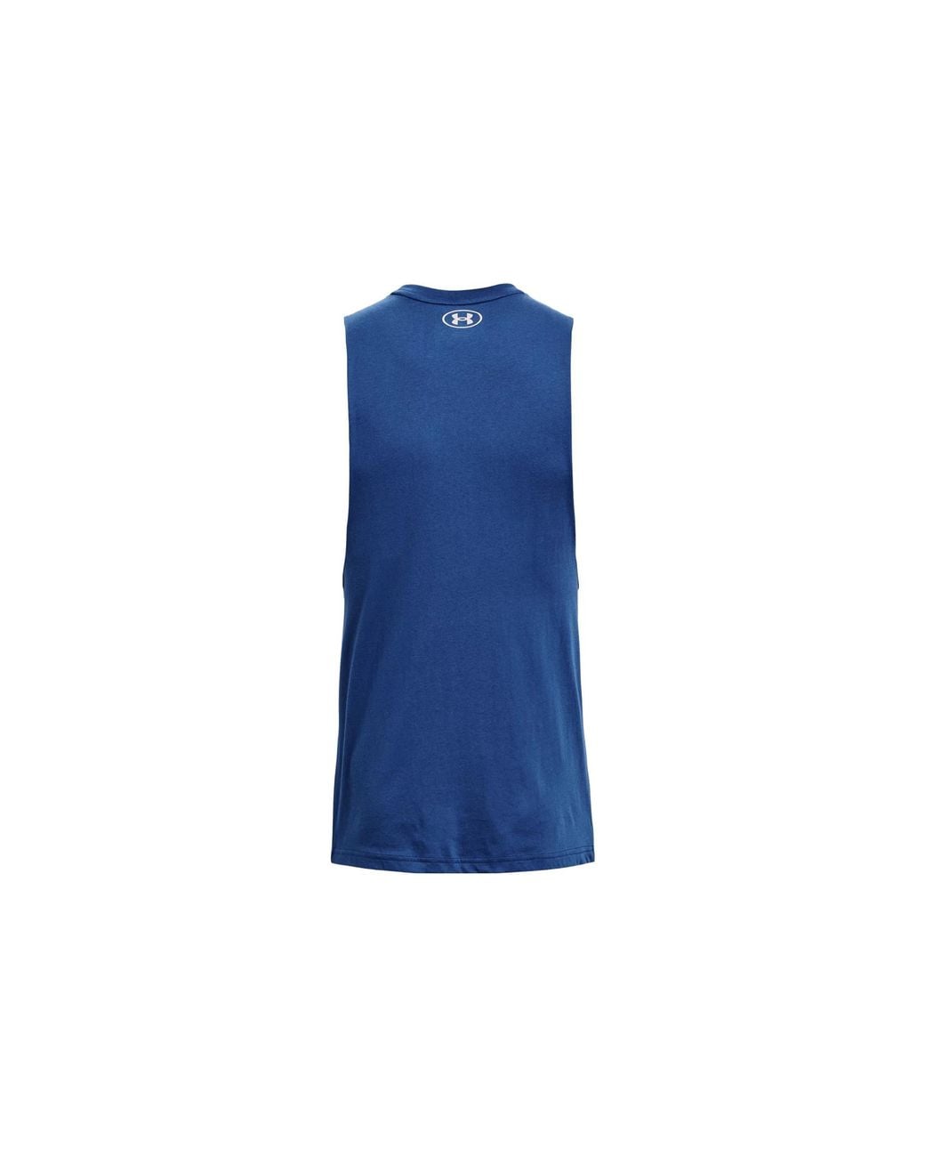 Under Armour Blue Project Rock Iron Muscle Tank for men