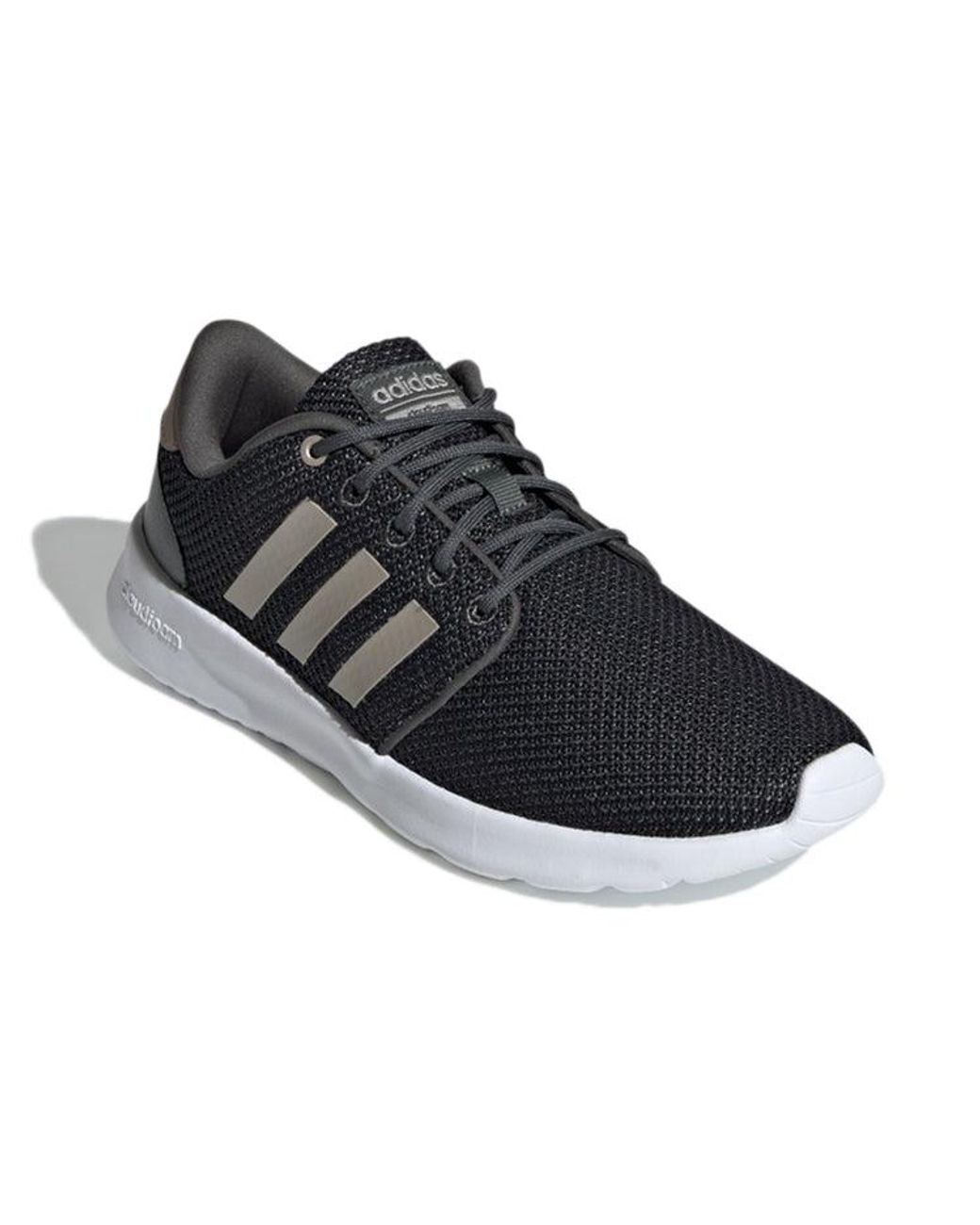 Adidas Black (Wmns) Cloudfoam Qt Racer Shoes Metallic'