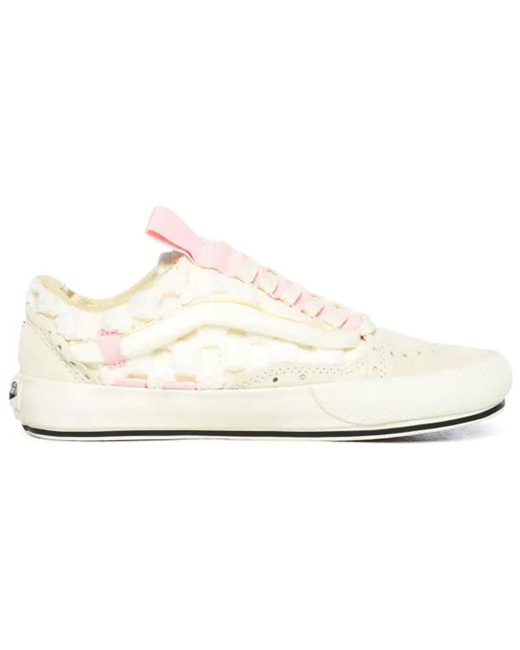 Vans White Old Skool Cap 'Chenille Check' for men