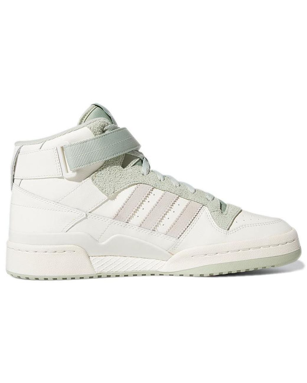 Adidas White Originals Forum Mid Shoes for men