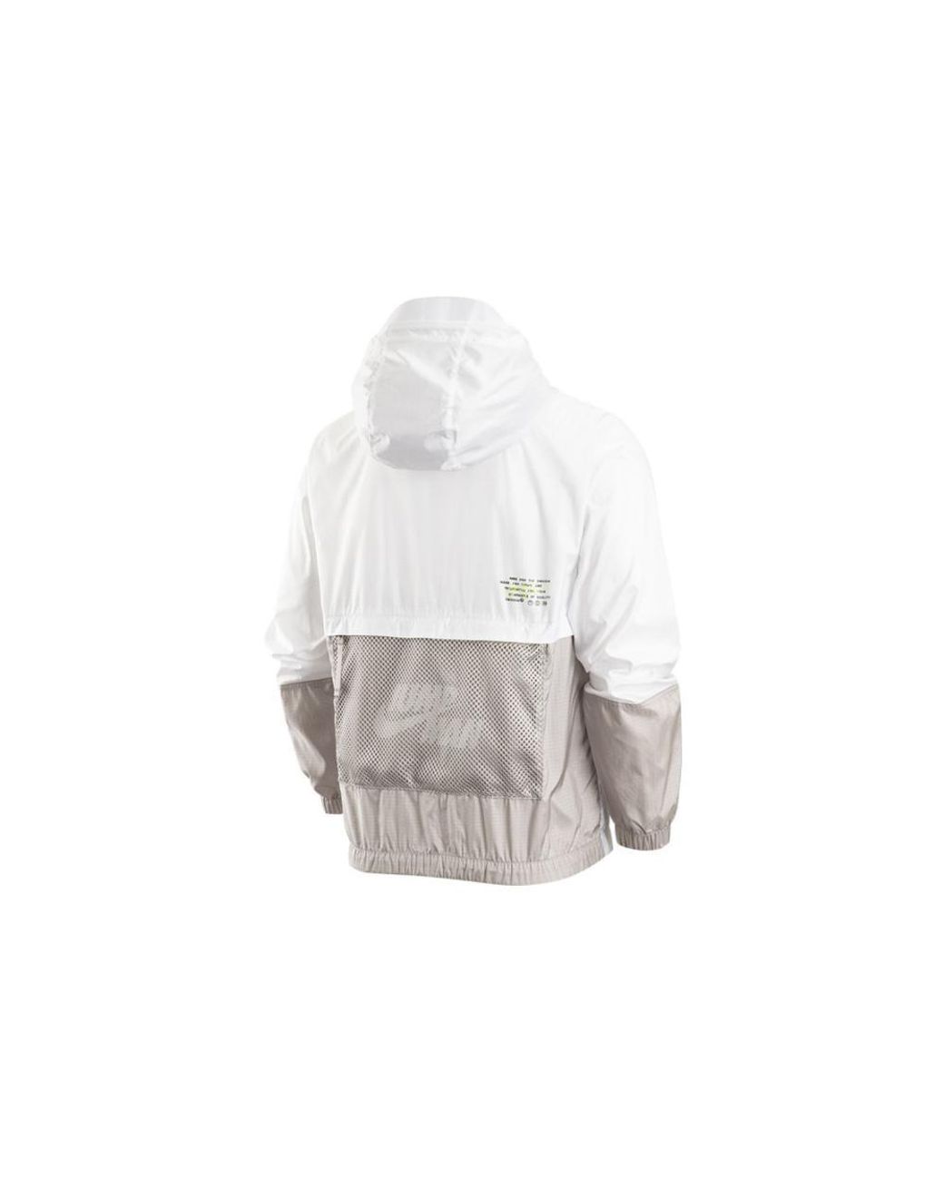 Nike White Colorblock Zipper Hooded Jacket Autumn for men