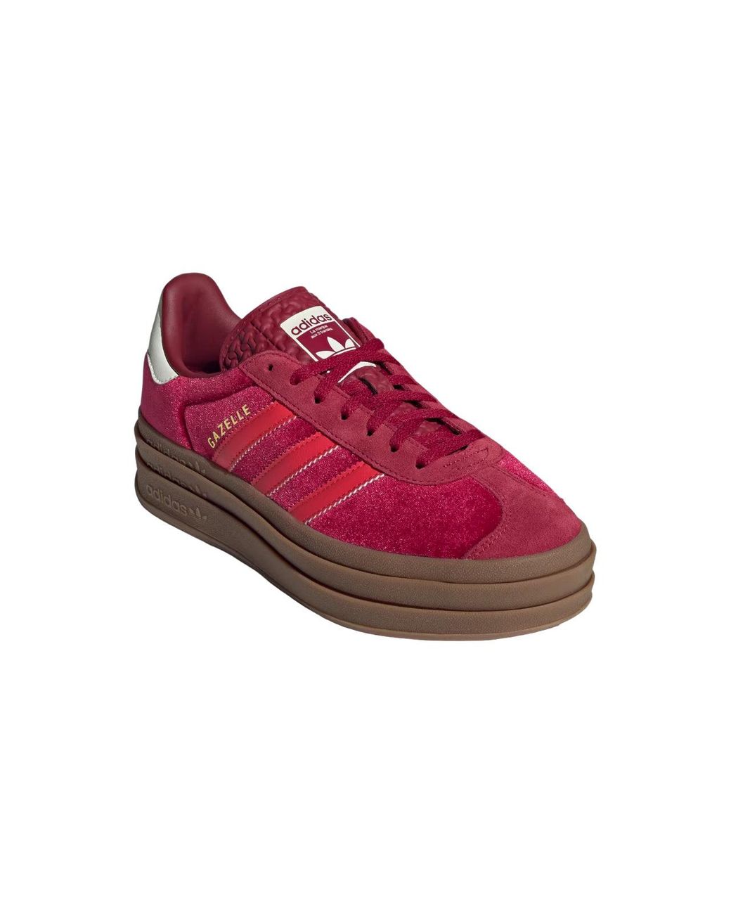 adidas gazelle silver green womens GUCCI x ADIDAS - Used Gazelle sneakers in red velvet (T43 1/3)
