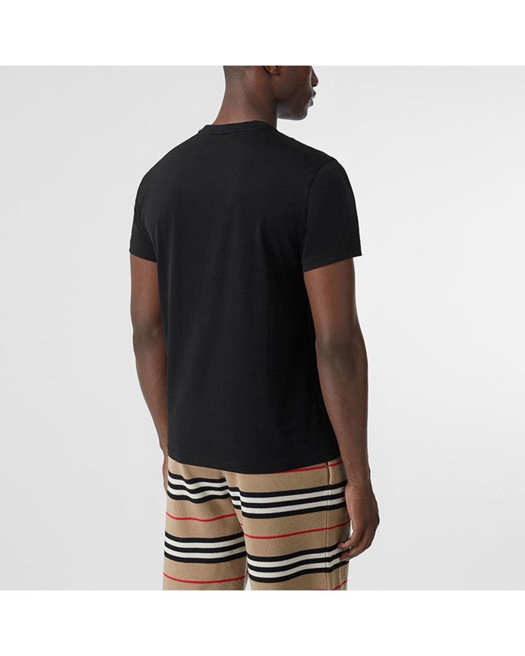 Burberry Blue Tb Logo Classic Short Sleeve for men