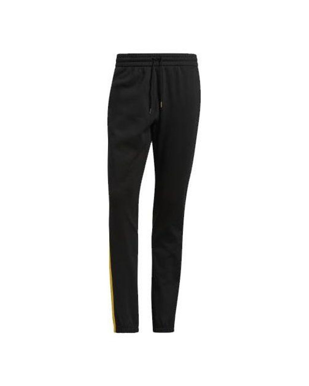 Adidas Black Cny Rose Pant Logo Stripe Basketball Sports Long Pants for men