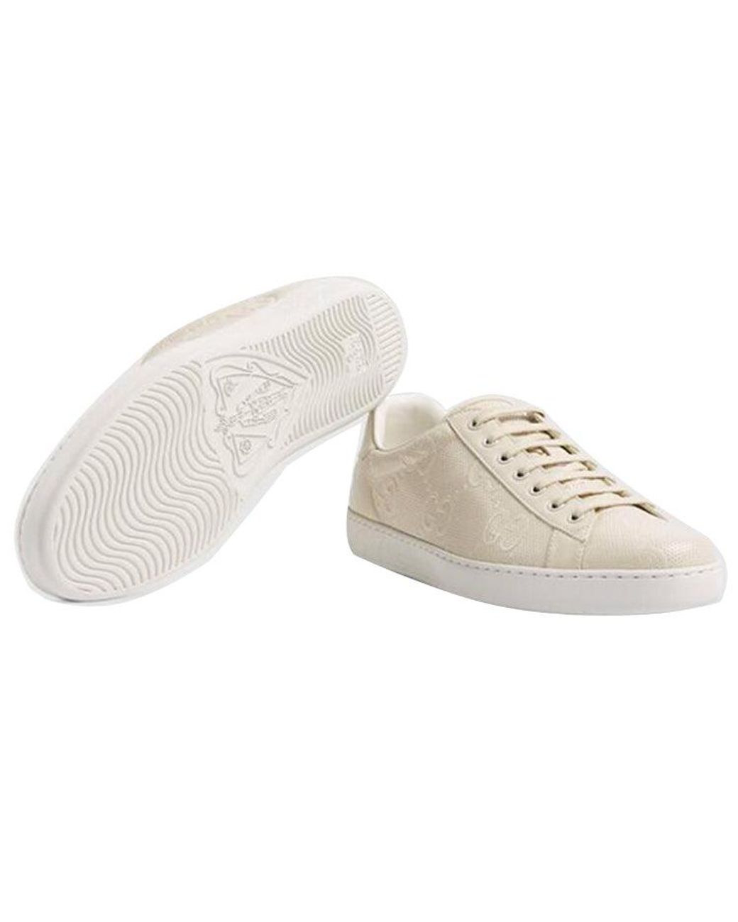 Gucci Natural Ace 'Gg Embossed for men
