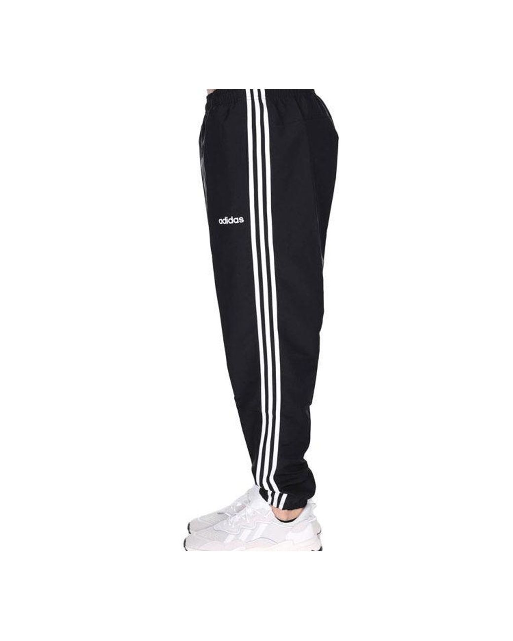 Adidas Black Small Logo Sports Long Pants for men