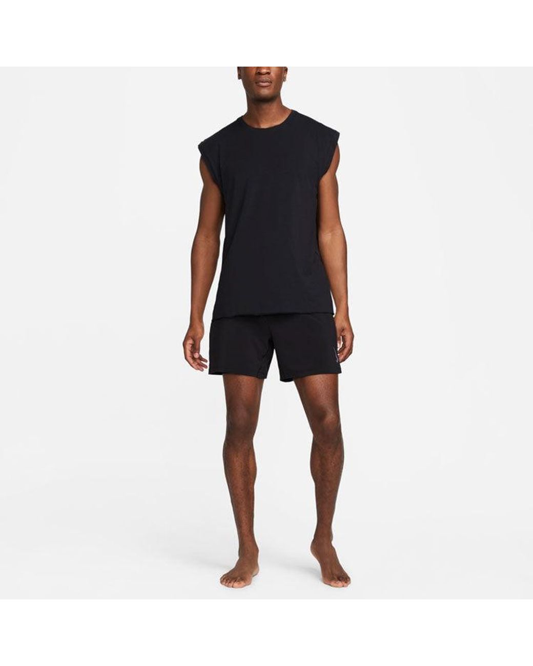 Nike Blue Solid Color Round Neck Pullover Sleeveless Vest for men