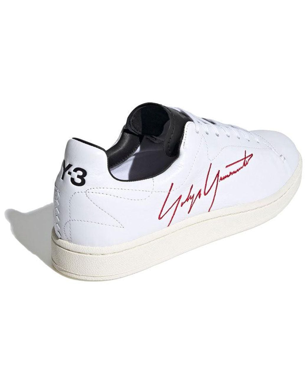 Adidas White Y-3 Yohji Court Shoes for men