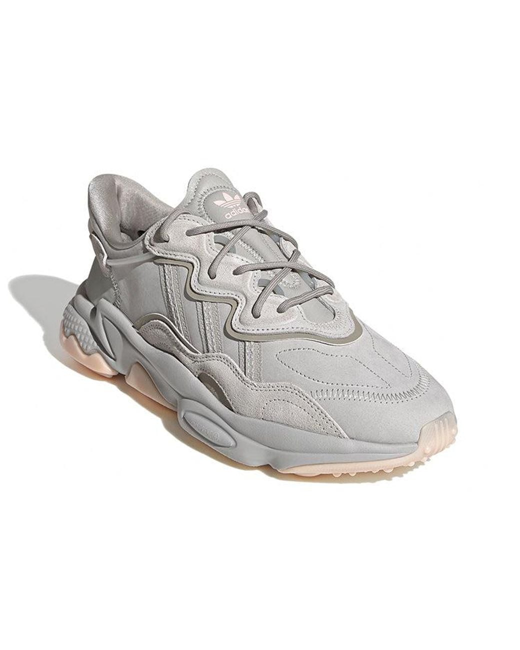 Adidas Gray Ozweego Shoes 'Feather Vapour' for men