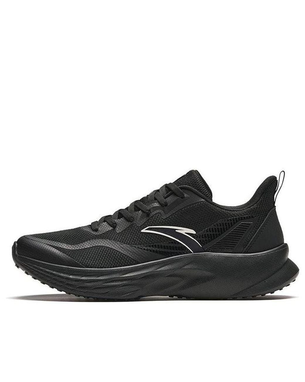Anta Black Running Shoes With Logo' for men