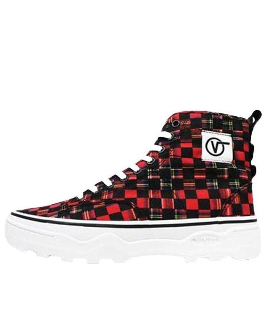 Vans Red Sentry Chessboard for men