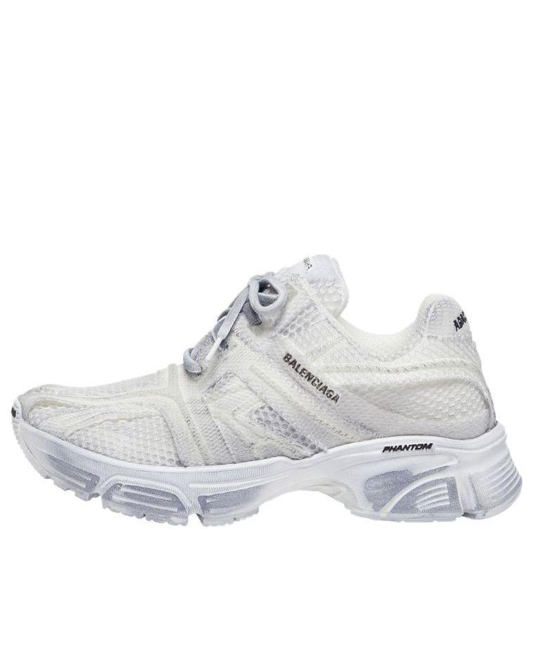 Balenciaga White Phantom Sneakers 'Washed' for men