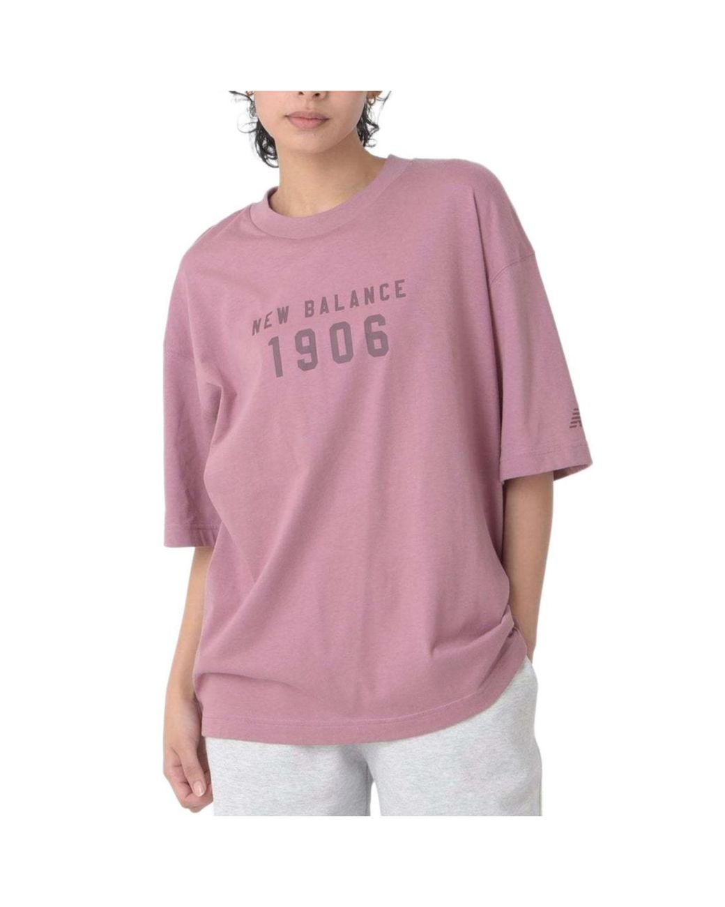 New Balance Purple (Wmns) Iconic Collegiate Jersey Oversized