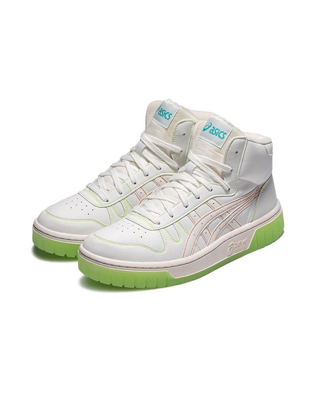Asics White Court Mz-Hi High-Top Sneakers