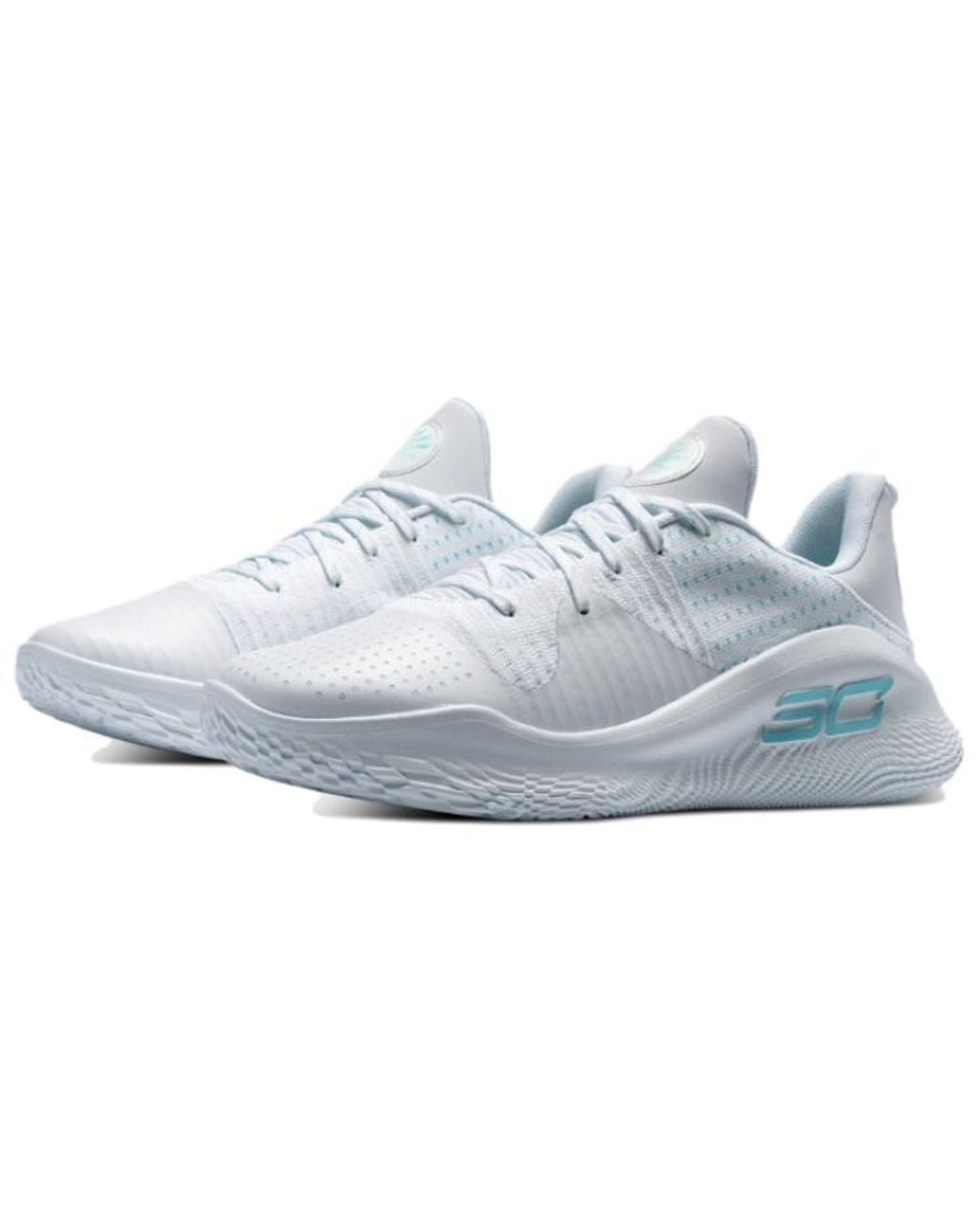 Under Armour Blue Curry 4 Low Flotro 'April Showers' for men