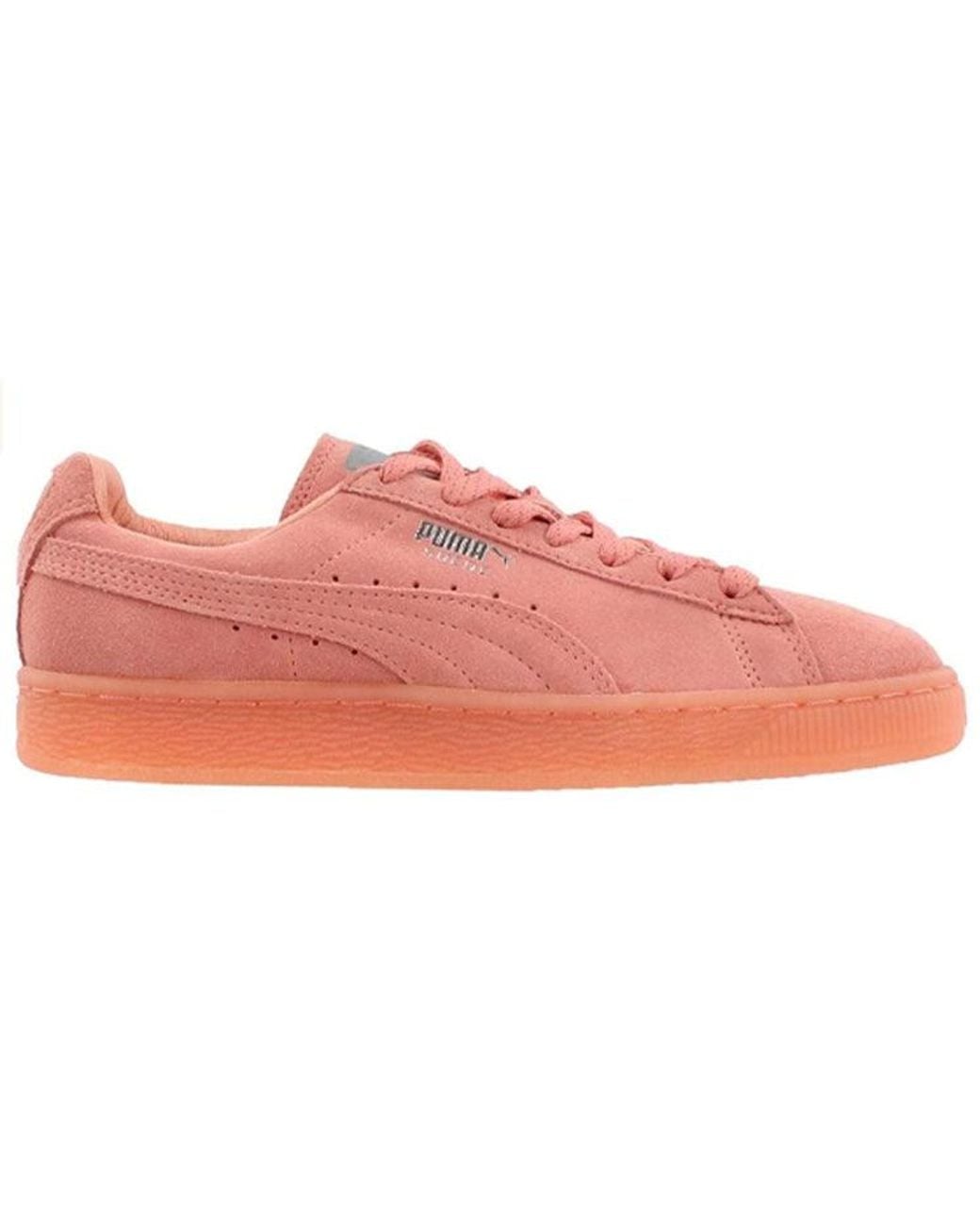 PUMA Pink (Wmns) Suede Classic Mono Reflected Iced