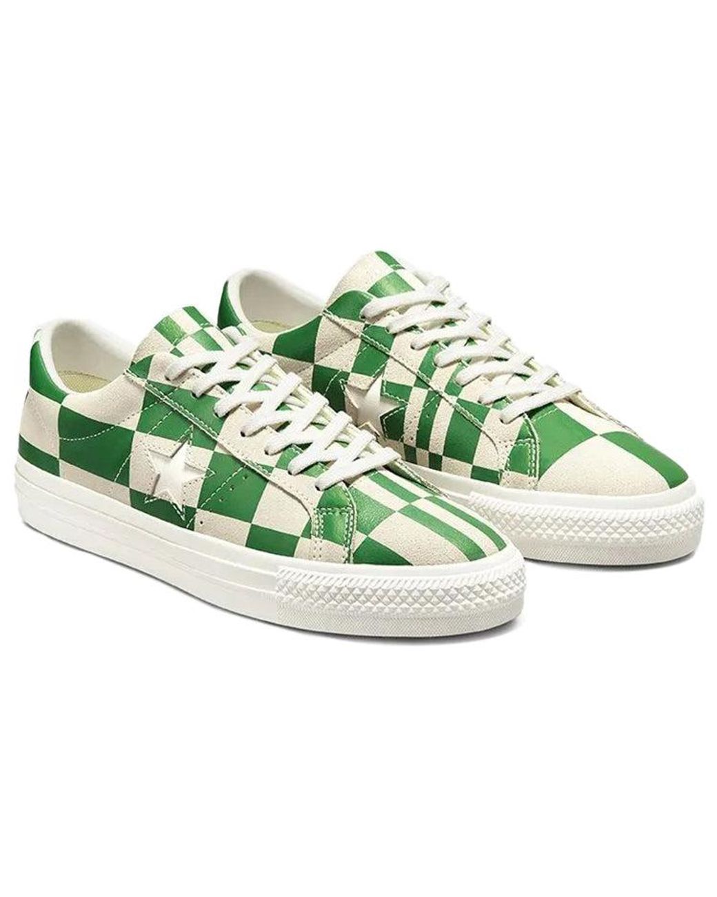 Converse Green One Star Low 'Warped Board for men