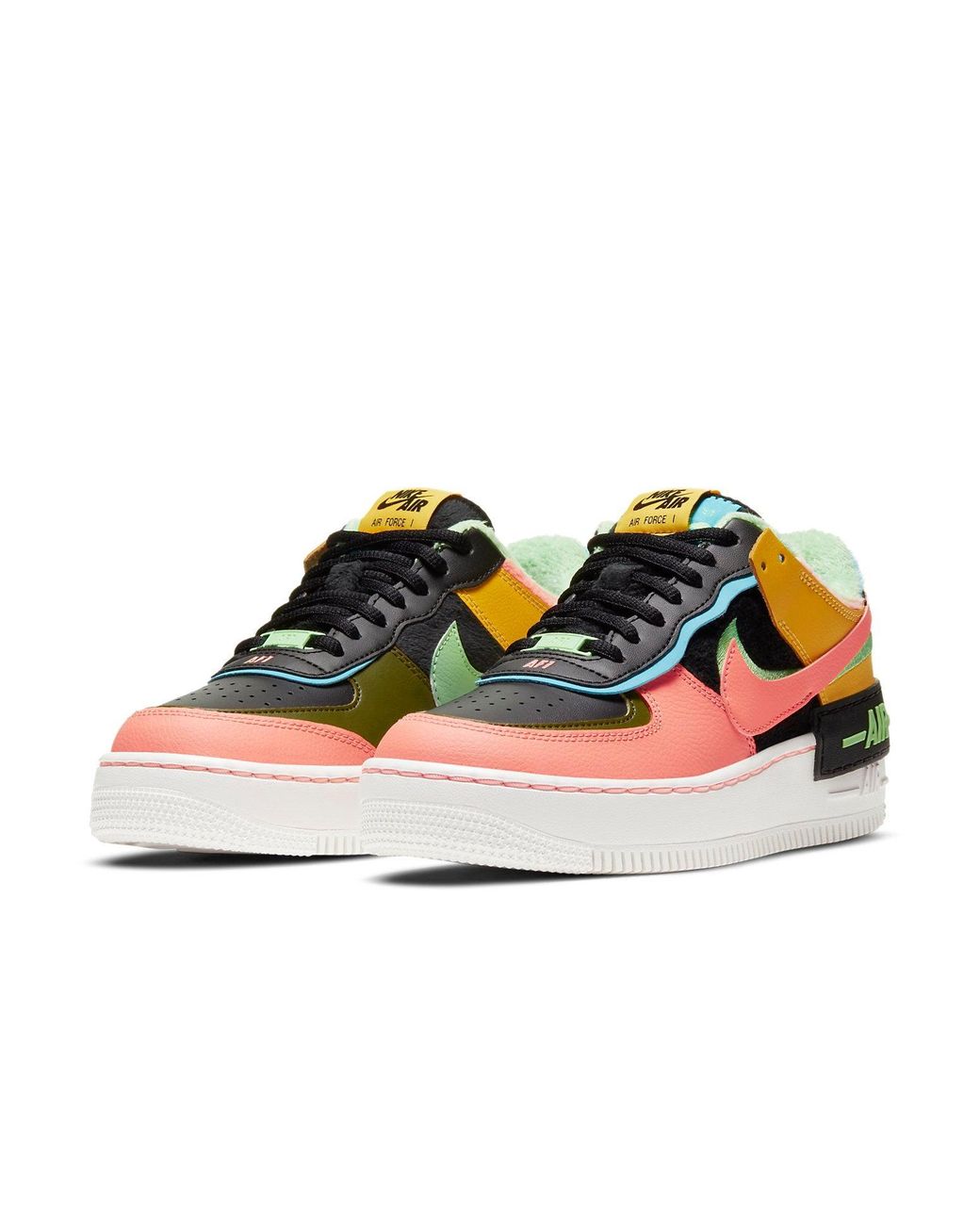 Nike Multicolor (Wmns) Air Force 1 Shadow Se 'Solar Flare Atomic'