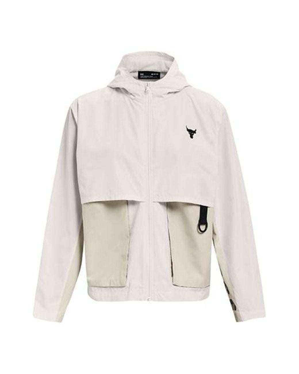 Under Armour White (Wmns) Project Rock Woven Hooded Jacket