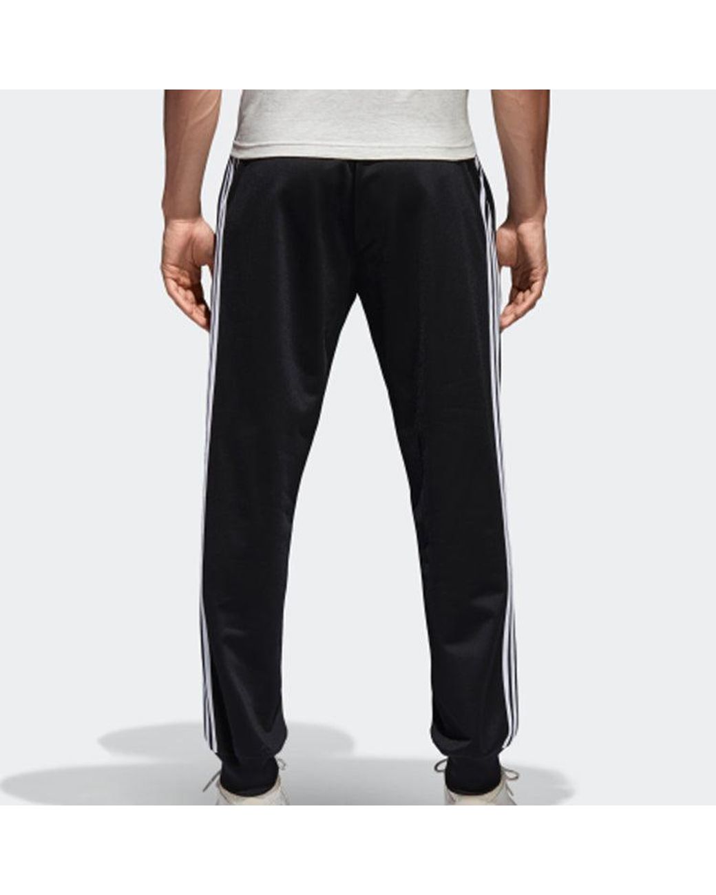 Adidas Black Sports Side Stripes Stylish Knit Long Pants for men